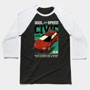 Civic EK9 Soul of Speed Baseball T-Shirt